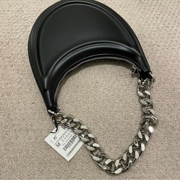 ZARA Half Moon Chain Strap Shoulder Bag - Picture 9 of 15
